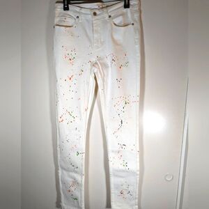 NWT BP White Paint Splatter Jeans Size 31